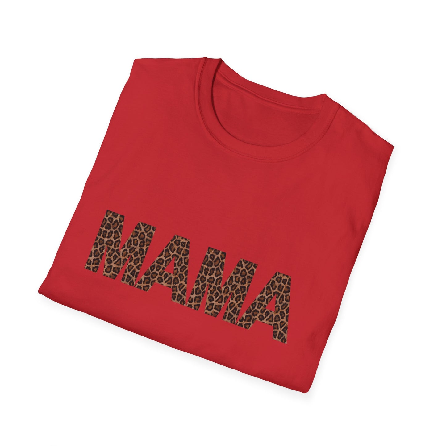 Mama Leopard Print T-Shirt — Bold Mama Tee for Mother's Day & Everyday